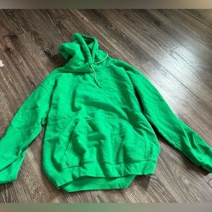 Green hoodie sweatshirt